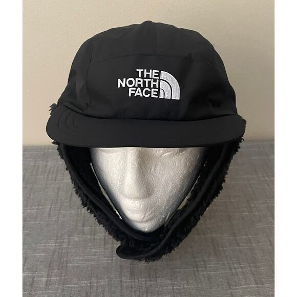 Newt The North Face Kids Size L 10-12Yrs Shasta Black Cozy Trapper Hat - Picture 5 of 15